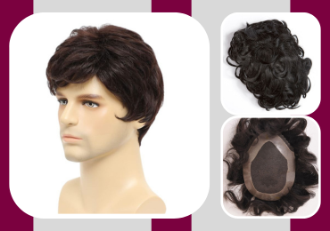 Weft Cap Wigs for men, Weft Cap Wigs price, cap wig for man